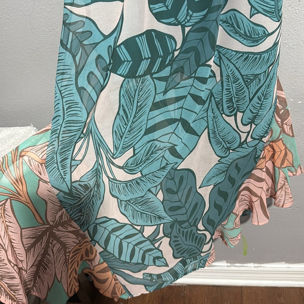 FARM Rio for Anthropologie - Ruffle Botanical Midi Dress - SP - Picture 9 of 9